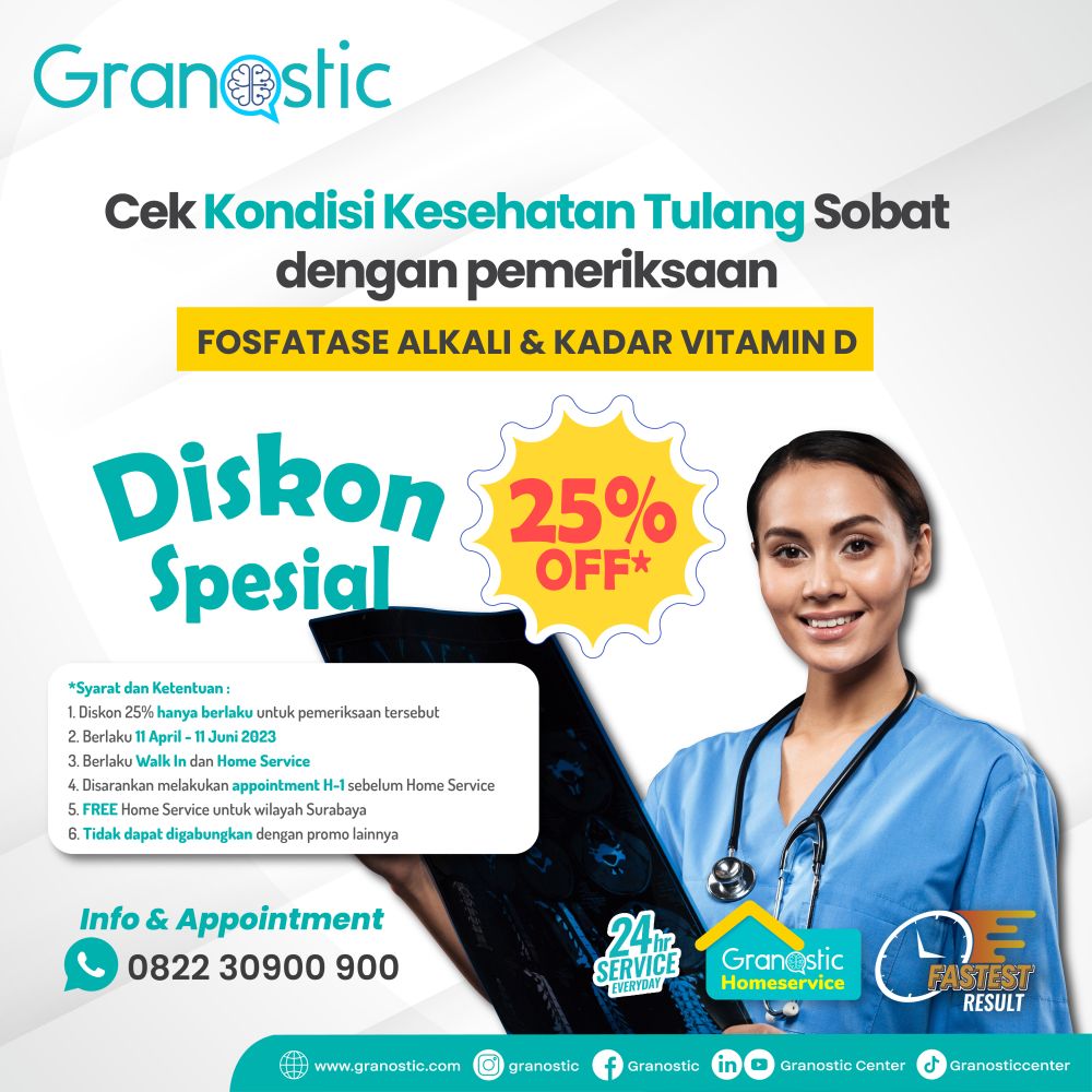 Promo Hari Kanker Tulang - Cek Kondisi Tulang Diskon 25%