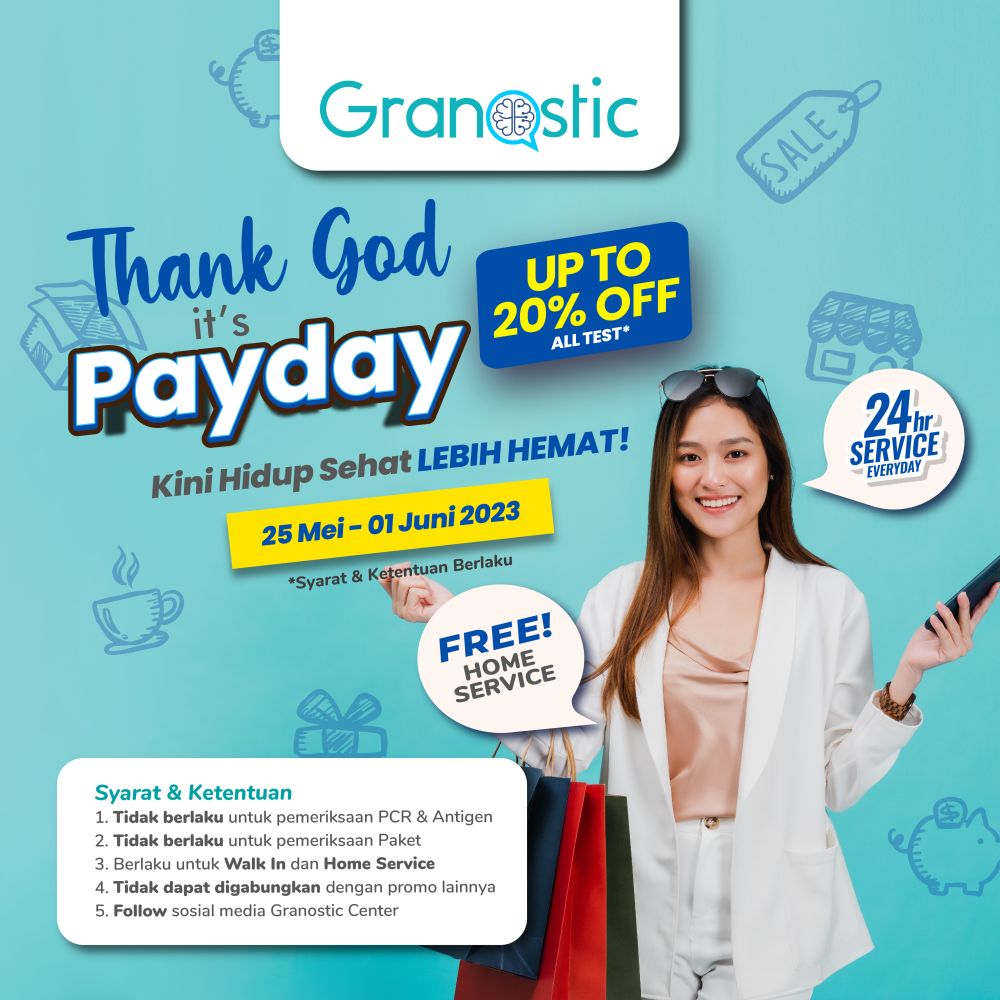 Thank God it's Payday! Diskon UP TO 20% ALL TEST!